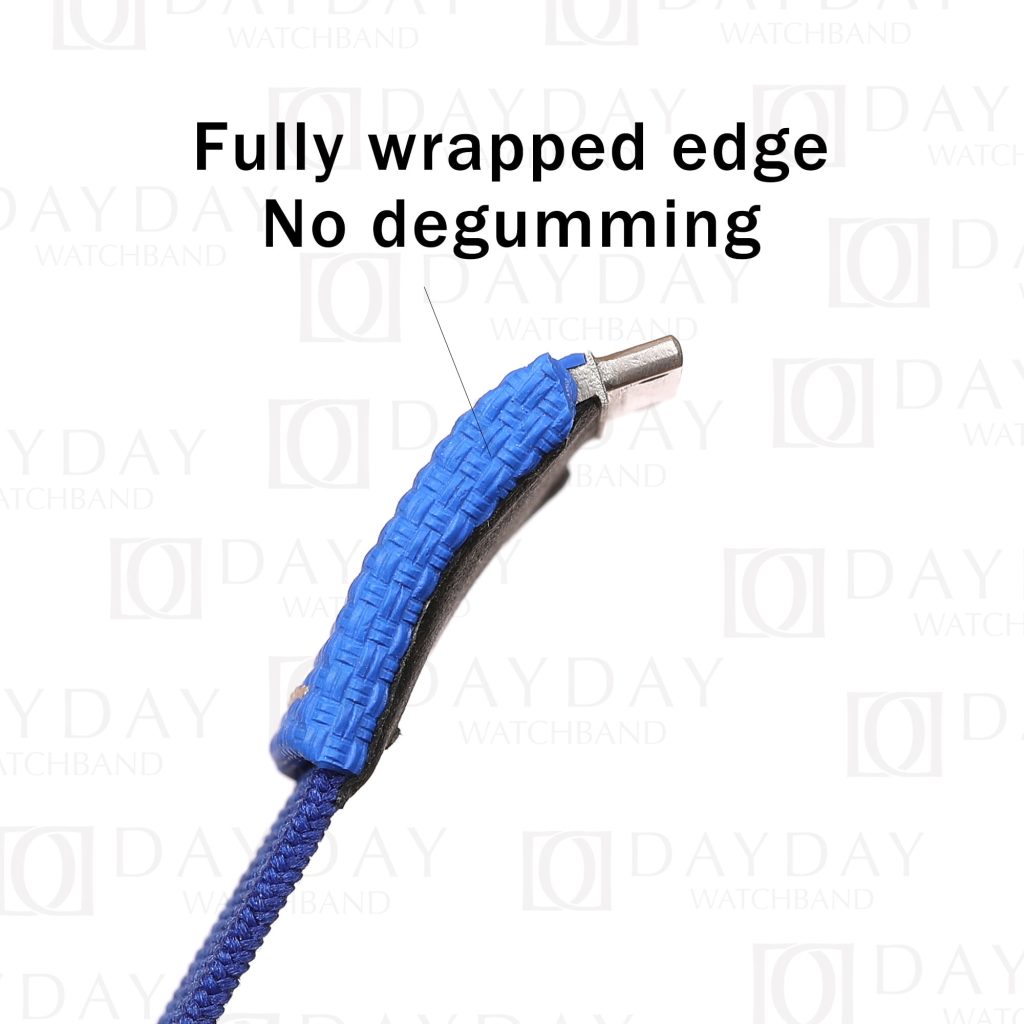 Daydaywatchband custom blue elastic rubber watch straps replacement for Richard Mille 035 030 055 011 067 for sale (3)