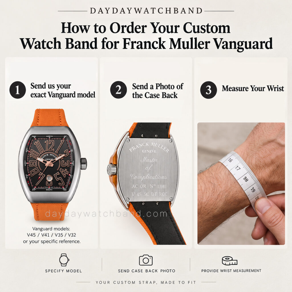 How to Order Your CustomWatch Band for Franck Muller Vanguard