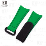 Personalized Green curved end rubber watch strap replacement for Rolex Omega IWC and more 20mm watches for sale
