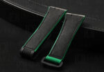 Personalized daydaywatchband bespoke Green rubber velcro watch band replacement for Franck Muller FM Vanguard V32 V41 V45 watch strap (3)