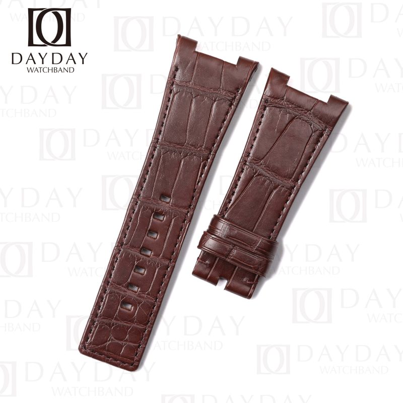 Buy handmade bespoke genuine alligator leather Brown watch strap replacement for IWC Ingenieur 40 mm Automatic IW323904 for sale