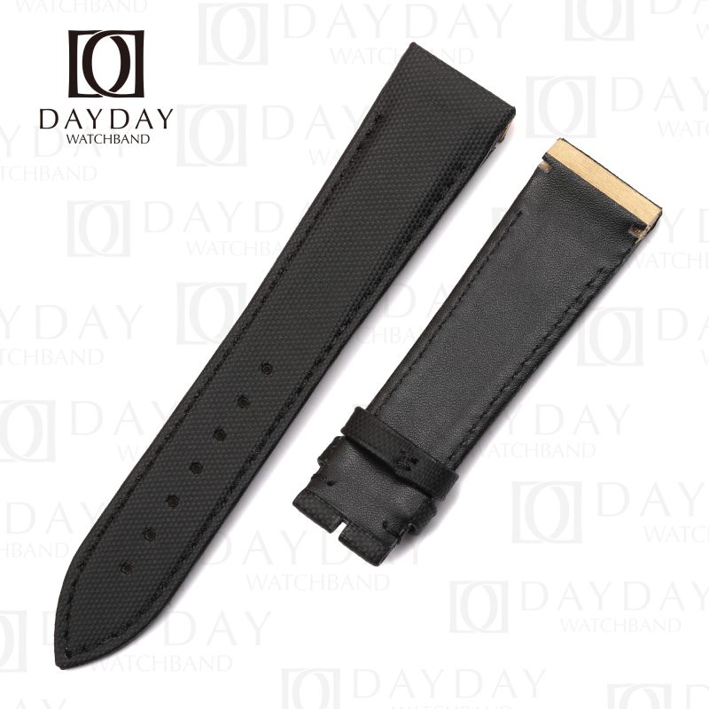 Custom black canvas nato nylon fabric watch strap replacement for 22mm Multi-color fit for Jaeger Lecoultre Reverso Men's watch (3)