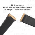 Custom black canvas nato nylon fabric watch straps replacement for 22mm Multi-color fit for Jaeger Lecoultre Reverso Men's watch (2)