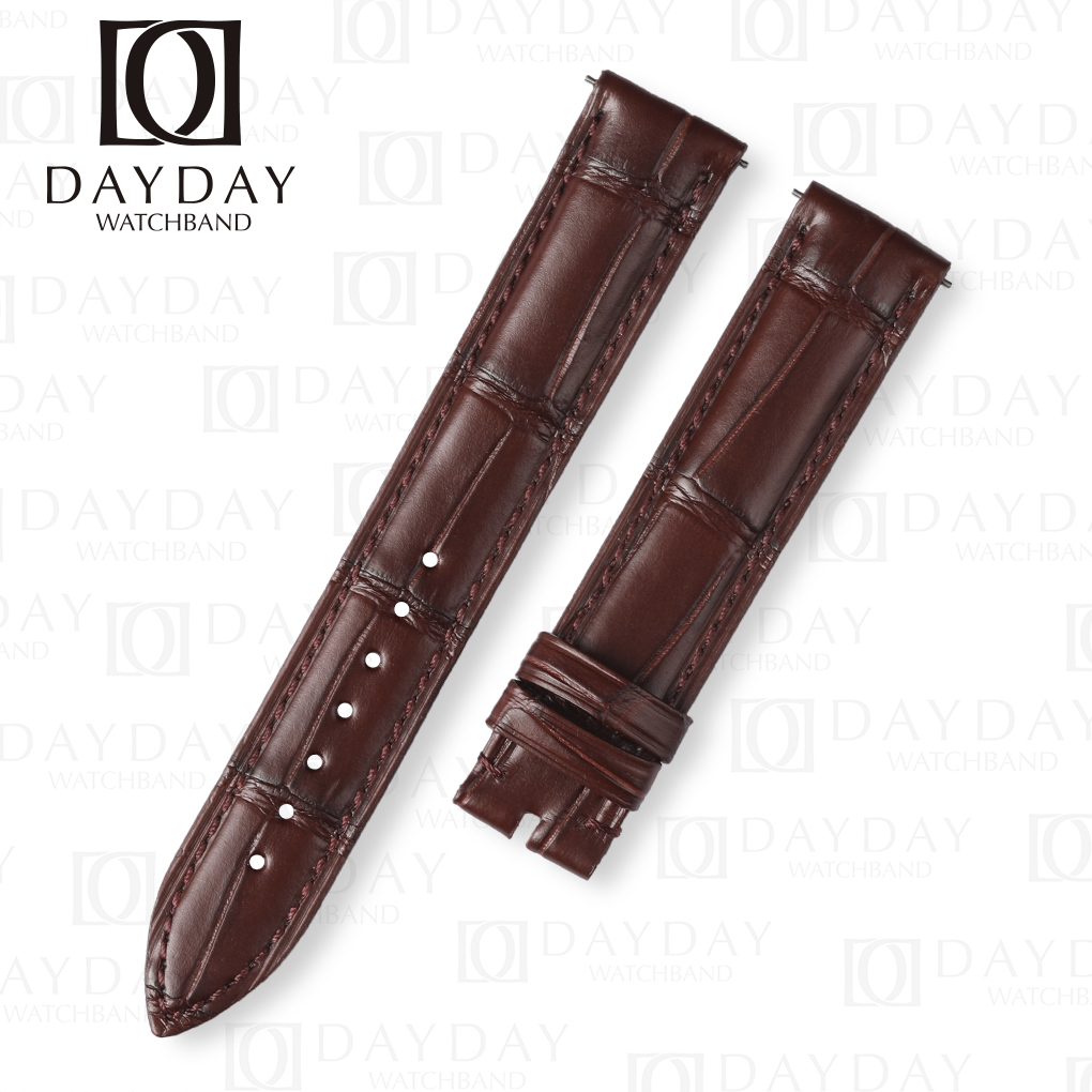 Custom belly scale alligator watch straps(Multi-colors) 13 Custom dark brown crocodile leather watch band strap replacement 18mm 19mm 20mm 21mm 22mm