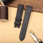 Custom handmade black nylon nato watch straps replacement 22mm 24mm 26mm for Panerai men and women's watch aftermarket for sale (2)
