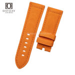 Handmade-bespoke-Orange-nylon-watch-strap-for-Panerai-22mm-24mm-26mm