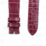 Personalize bespoke purple crocodile leather watch bands replacement for Harry Winston Premier Kaleidoscope Automatic 36mm aftermarket