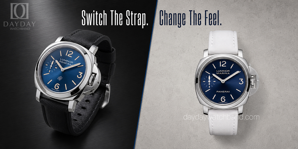 Personalized-bespoke-canvas-watch-strap-for-Panerai-Luminor-watches