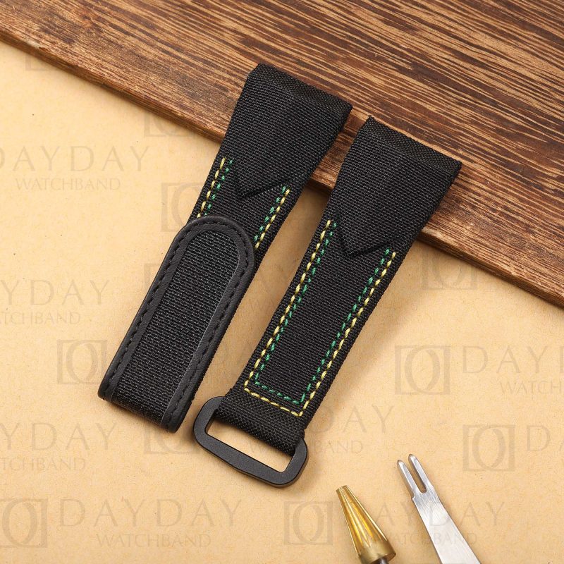 Personalized black nylon velcro watch straps belt replacement for corum admirals cup legend 38 42 45 48 for sale watch band