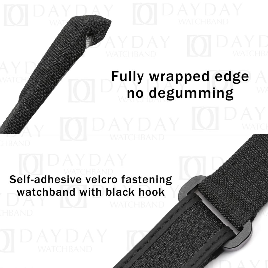 Personalized black nylon velcro watch straps replacement for corum admirals cup legend 38 42 45 48 for sale (2)