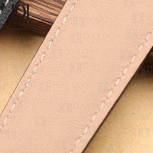 daydaywatchband custom black nylon watch strap with itlian calfskin lining band for Cartier Pasha