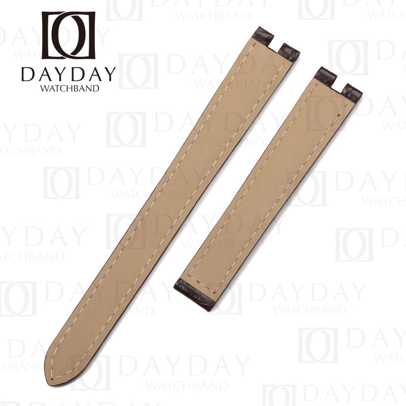 Buy handmade daydaywatchband alligator leather watch straps bands replacement for Cartier Vendome Must de ladies Santos