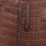 Custom brown alligator leather watch strap band replacement for Santos Vendome Ronde, Vendome Louis Cartier , Cartier Must de Vendome, Cartier Vendome Trinity, Cartier Panthere Vendome