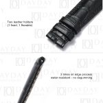 Personalized black crocodile leather watch strap watch bands replacement for Corum $20 Gold Coin for sale aftermarket (2)