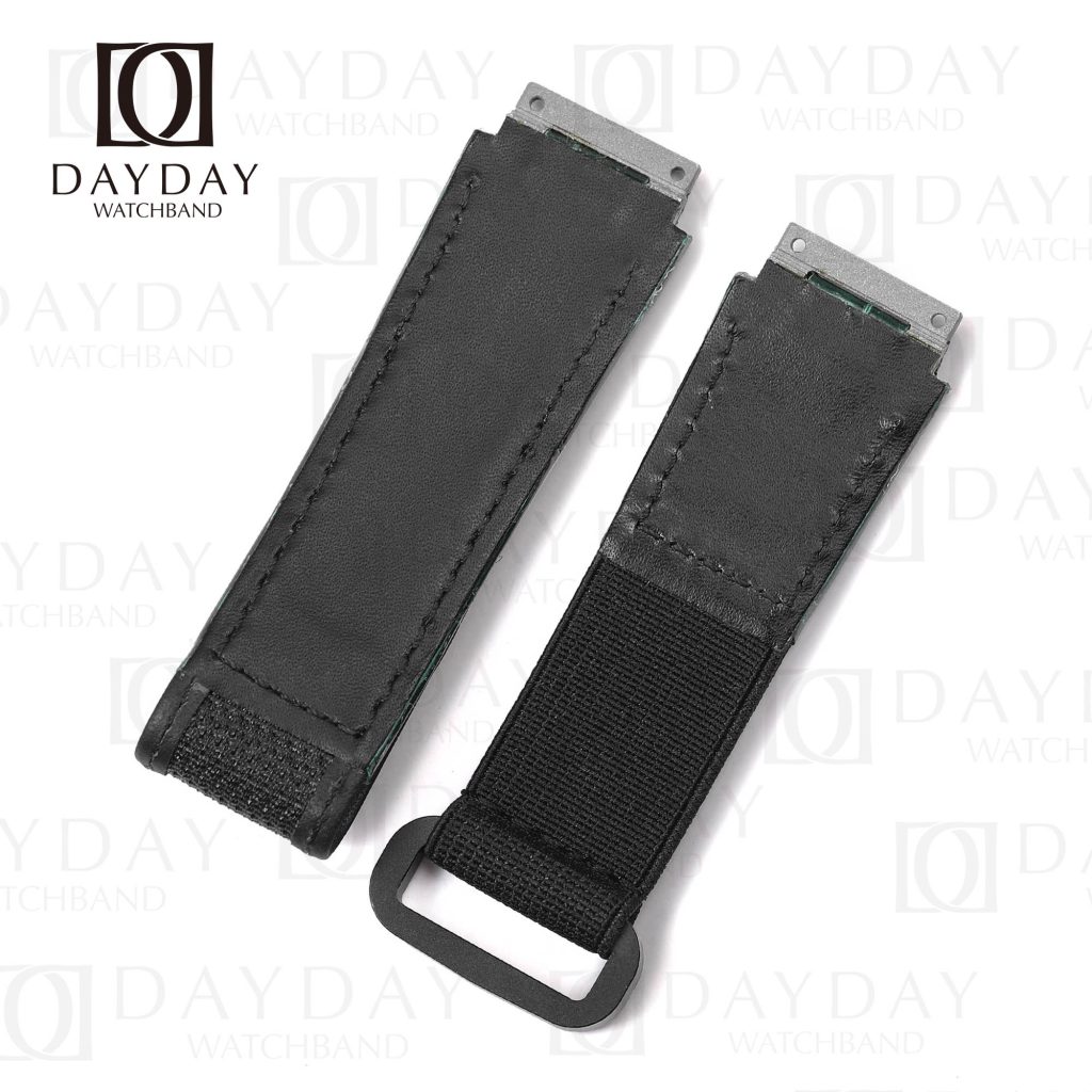 Personalized green crocodile leather watch belt watch straps replacement for RM Richard Mille RM 035 030 055 011 067 men and women's watch (3)