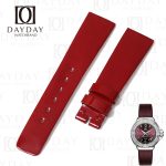 Personalized handmade red patent calf leather bands TAG Heuer Formula 1 with leather watch strap for sale