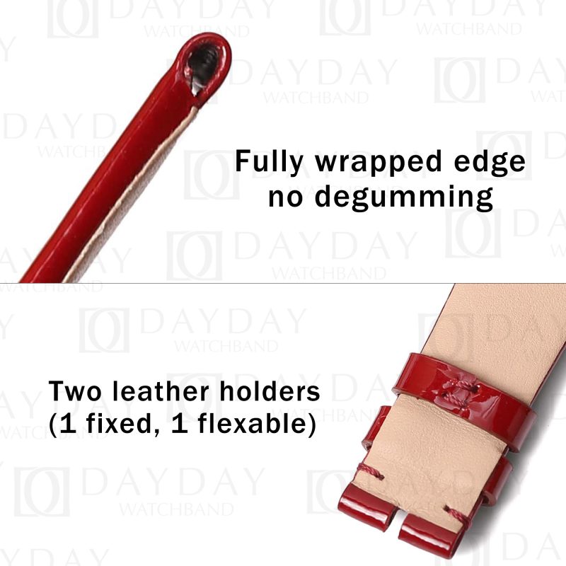 Red bespoke custom calfskin leather watch bands replacement for TAG F1 TAG Heuer Formula 1 men and ladies watch