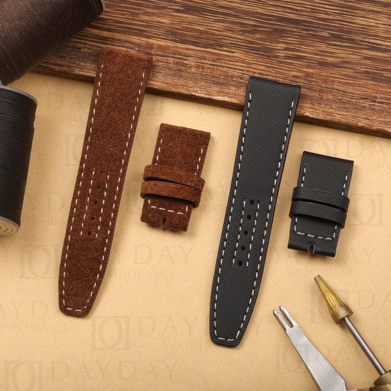 Best personalized bespoke distressed leather watch straps band with calfskin leather for Tudor Heritage Black Bay P01 20mm for sale strap