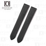 Buy black calfskin leather watch band strap replacement for Cartier Santos Galbee 24mm 29mm men and womens watch aftermarket for sale