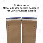 Original design watch adapter seamless fit for Santos de Cartier Galbée automatic XL men and womens watch