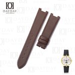 Buy custom handmade brown leather watch strap replacement for Van Cleef and Arpels la Collection Moonphase ladies watch for sale
