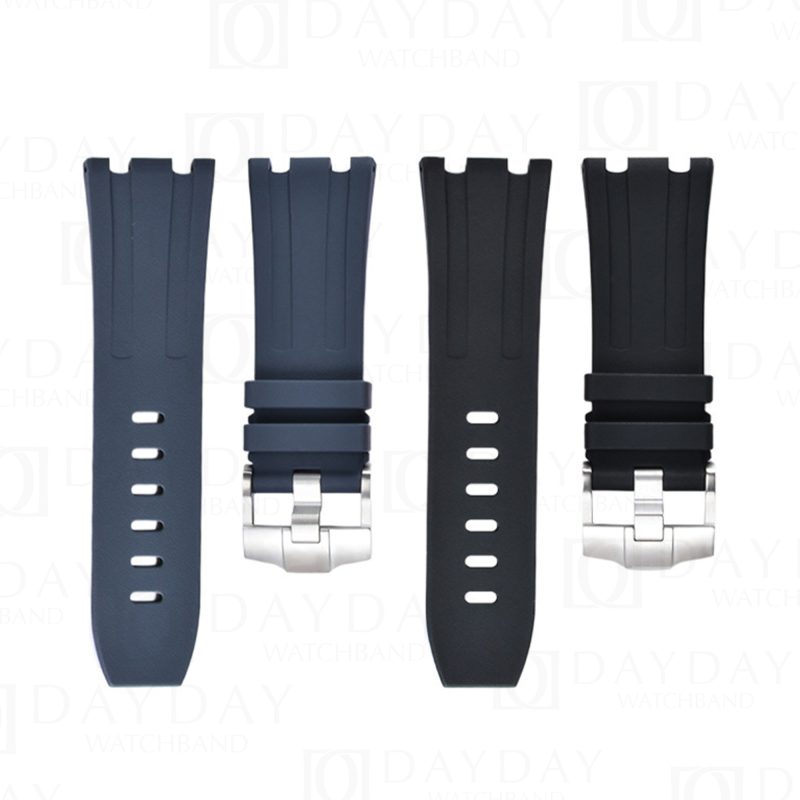 Buy high quality black dark blue sweatproof watch band replacement for AP Audemars Piguet Royal Oak Offshore 42mm men's watch