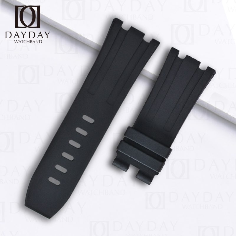 Buy high quality sweatproof black watch strap belt replacement for AP Audemars Piguet Royal Oak Offshore 42mm men's watch