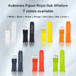 Buy high quality sweatproof watch band replacement 7 colors for AP Audemars Piguet Royal Oak Offshore 42mm men's watch