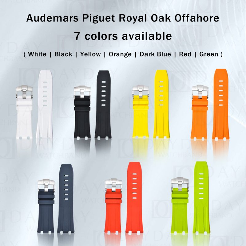 Buy high quality sweatproof watch band replacement 7 colors for AP Audemars Piguet Royal Oak Offshore 42mm men's watch