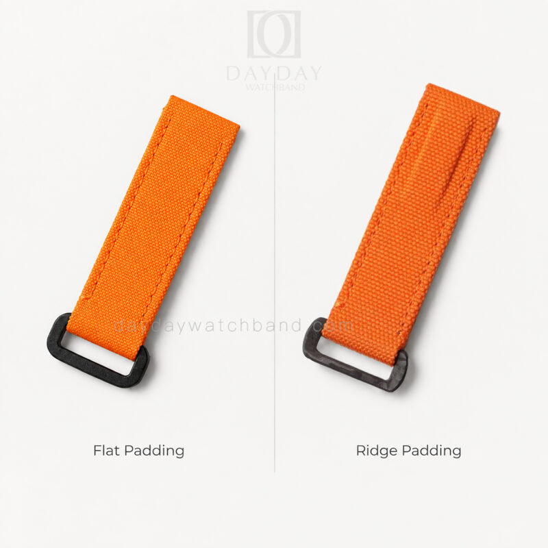 Cusrom Padded Canvas Hook-and-Loop Strap Fits Omega Rolex and Panerai