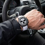 Custom Hook and Loop Watch Strap for Daytona Diw Carbon on Wrist