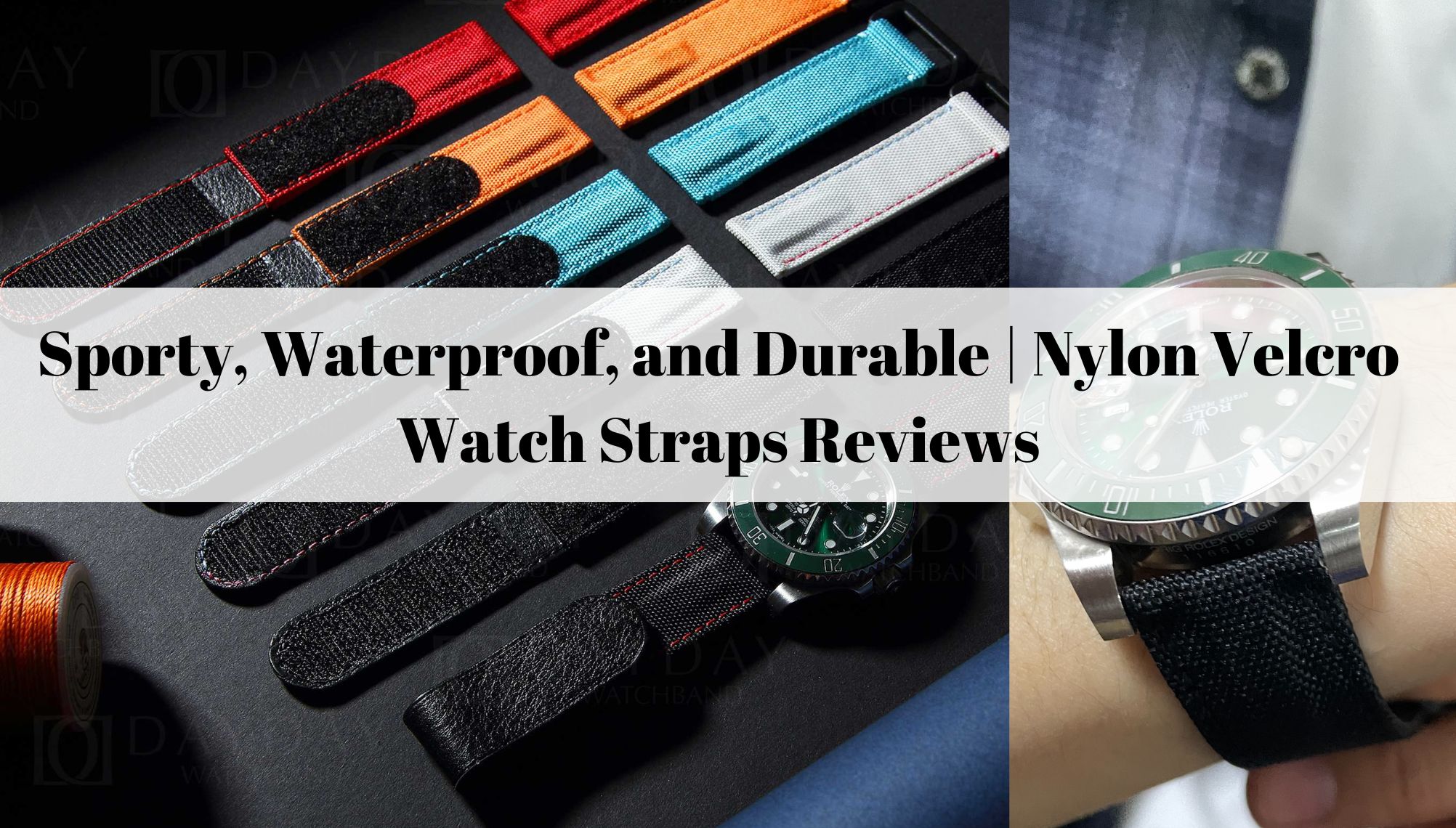 Daydaydwatchband Sporty, Waterproof, and Durable Nylon Velcro Watch Straps Reviews