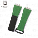 Shop Custom Green canvas velcro watch strap replacement watch accessories for 2022 hublot Big Bang E 440 online