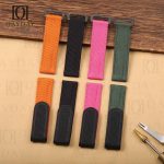 Shop custom handmade 18mm 20mm 22mm nylon canvas fabric velcro watch strap watch band for Omega Blancpain Rolex men and women's watch