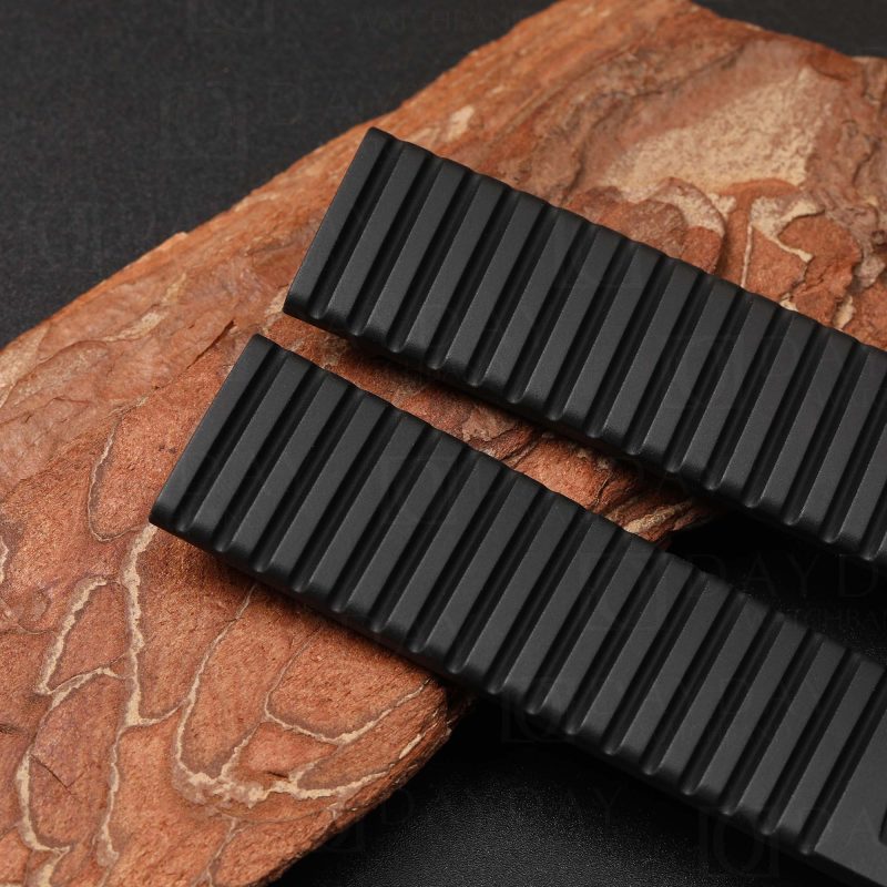 buy best black silicone rubber watch straps wristbands replacement 21mm for Patek Philippe Aquanaut 5167a 5168g 5164a men's watch aftermarket watch strap (4)