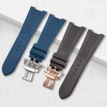 buy comfortable sweatproof blue brown tropic rubber silicone watch band replacement for Patek Philippe Nautilus men’s watches 5711 5712 5726 5980 aftermarket