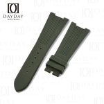 buy comfortable sweatproof tropic green rubber silicone watch band replacement for Patek Philippe Nautilus men’s watches 5711 5712 5726 5980 aftermarket