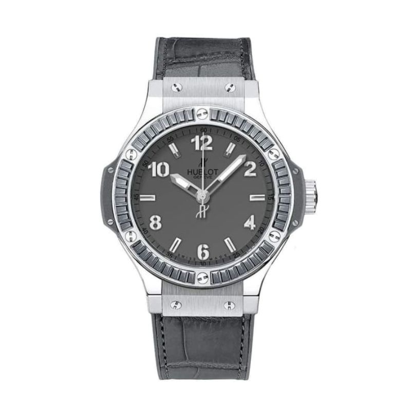 hublot big bang grey alligator leather strap replacement