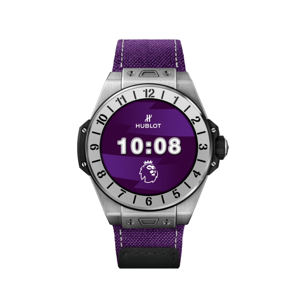 purple velcro watch strap replacement for Hublot Spirit for Big Bang