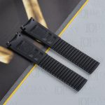 shop black rubber tropic watch strap wrist bands replacement 19mm for Patek Philippe Aquanaut 5167a 5168g 5164a for sale