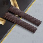 shop coffee rubber tropic watch strap wrist bands replacement 19mm for Patek Philippe Aquanaut 5167a 5168g 5164a for sale