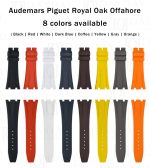 Buy 8 colors Fkm rubber watch bands replacement for Audemars Piguet Royal Oak 153001540015500263312632026239 and more AP Royal Oak men's watch