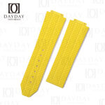 Buy Fluoro yellow rubber watch band replacement watch accessories for Hublot Big Bang 44mm men's watch for sale
