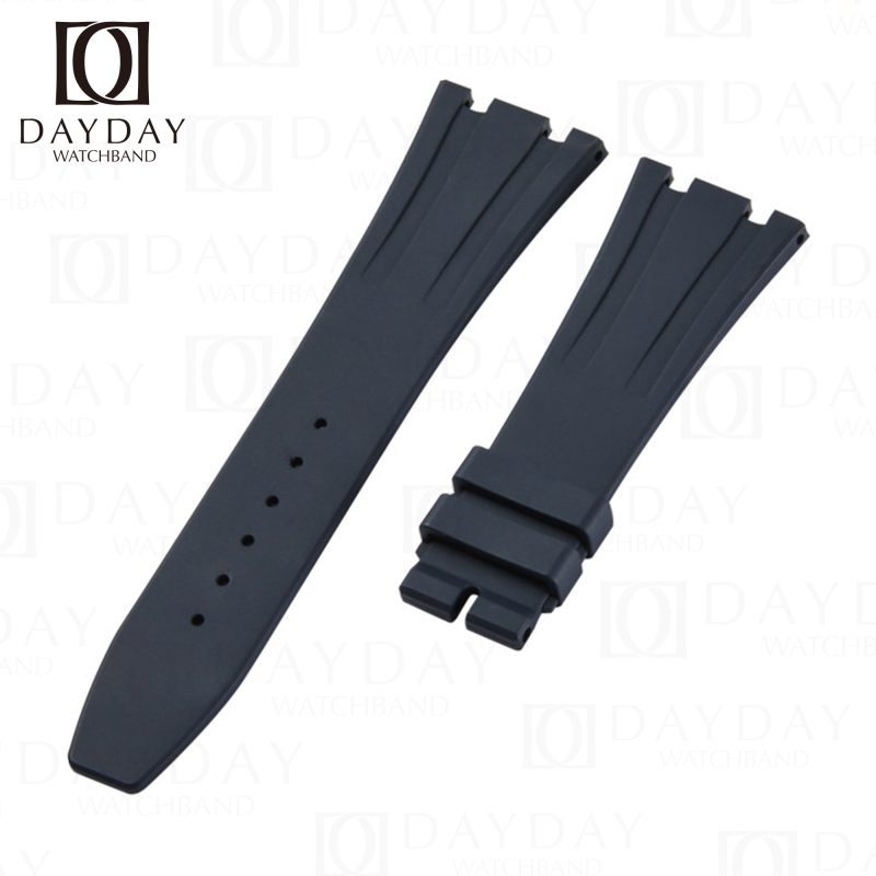 Buy Waterproof and sweatproof dark blue FKM rubber band strap replacement Audemars Piguet Royal Oak 15300 15400 15500 26331 26320 26239 men's watch for sale