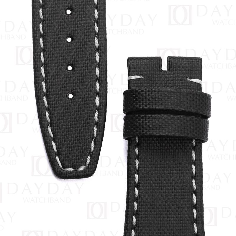 Buy custom black nylon kevlar canvas oem watch bands replacement for IWC Ingenieur AMG IW322703 42mm