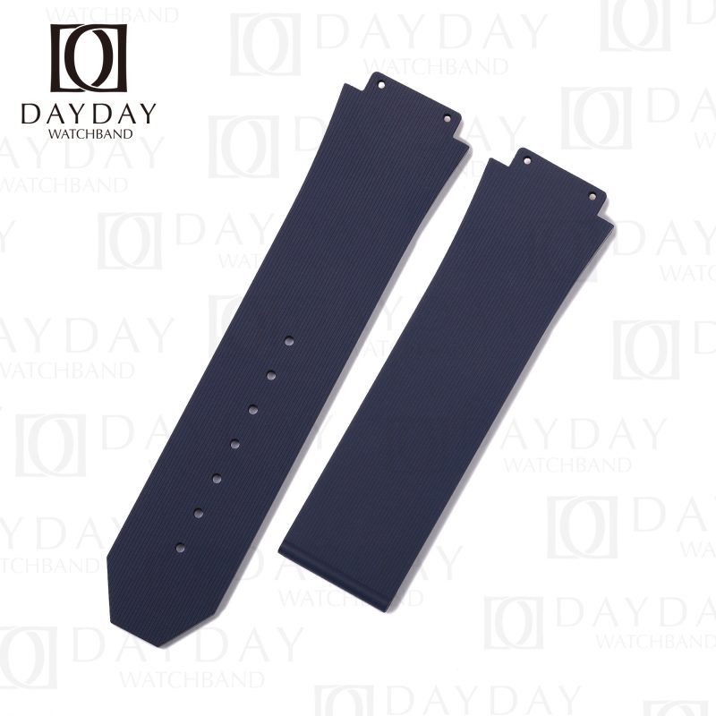 Buy dark blue rubber wrist watch strap replacement for original Hublot Classic Fusion automatic 42mm, 45mm mens watch for sale