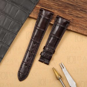 Daydaywatchband custom handmade genuine crocodile leather watch strap replacement for Patek Philippe Grand Complications 5905R