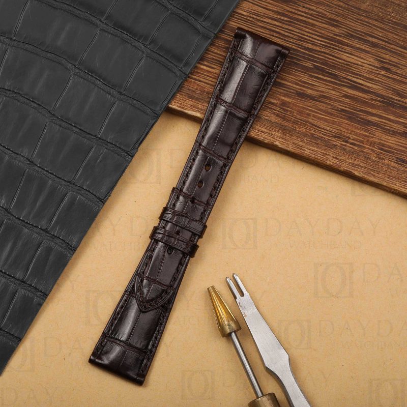 Daydaywatchband custom handmade genuine crocodile leather watch strap replacement for Patek Philippe Grand Complications