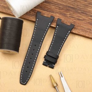 Shop black nylon kevlar canvas oem watch straps replacement watch accessories online for IWC Ingenieur AMG IW322703 (2)