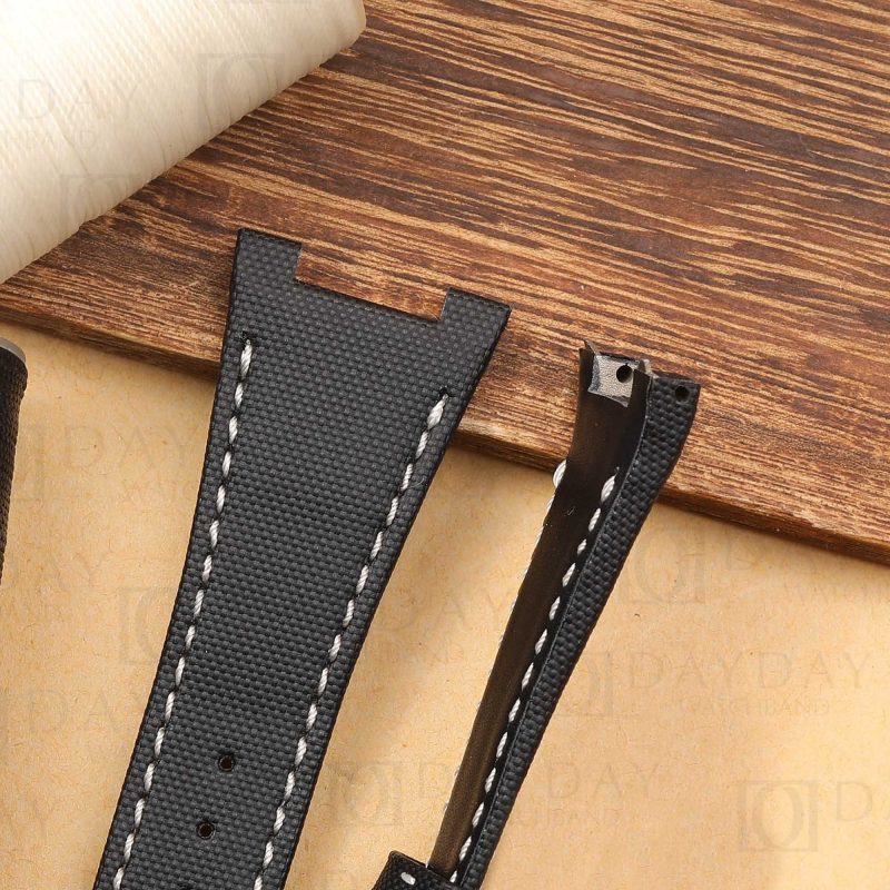 Shop black nylon kevlar canvas oem watch straps replacement watch accessories online for IWC Ingenieur AMG IW322703